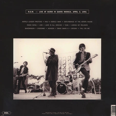 R.E.M. - Live At KCRW In Santa Monica, April 3, 1991 180g Vinyl Edition