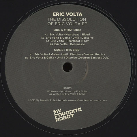 Eric Volta - The Dissolution Of Eric Volta