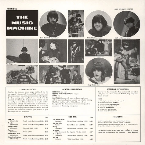 The Music Machine - Turn On