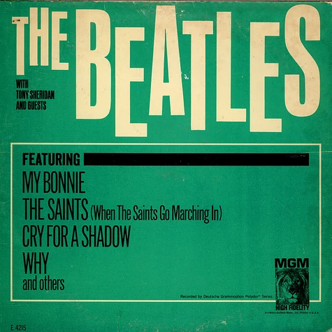 The Beatles With Tony Sheridan - The Beatles With Tony Sheridan And Guests