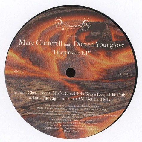 Marc Cotterell - Deepinside EP Feat. Doreen Younglove