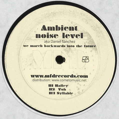 Ambient Noise Level (Daniel Sanchez) - We March Backwards Into The Future