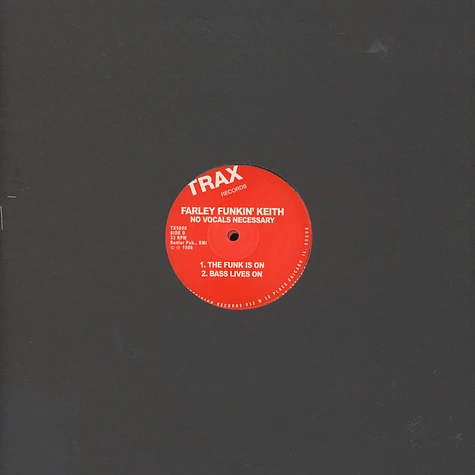 Farley Funkin' Keith (Farley Jackmaster Funk) - No Vocals Necessary EP