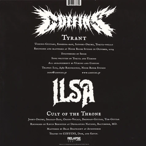 Coffins / Ilsa - Split LP