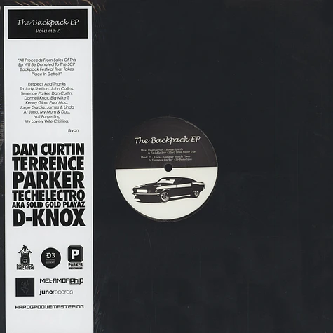 Dan Curtin / Techelectro / D Knox / Terrence Parker - The Backpack EP Volume 2