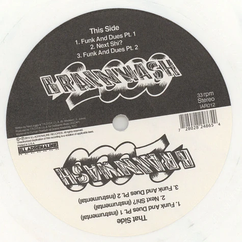 Brainwash 2000 - Funk And Dues / Next Shit Splatter Vinyl Edition