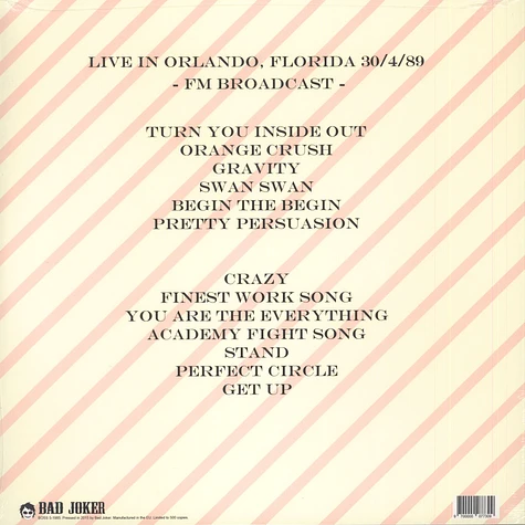 R.E.M. - Pretty Persuasion: FM Broadcast Live In Orlando, Florida, April 30th, 1989