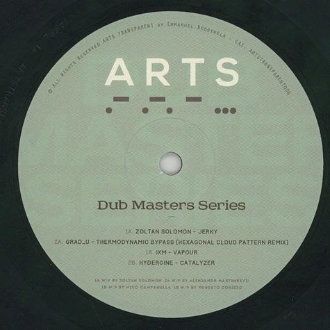 Zoltan Solomon / Grad_U / Ixm / Hydergine - Dub Series Masters - I EP