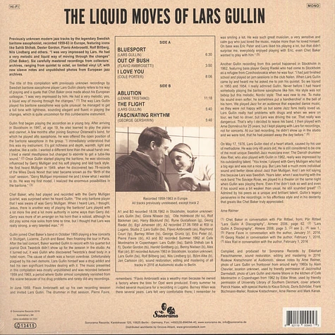 Lars Gullin - The Liquid Moves Of Lars Gullin