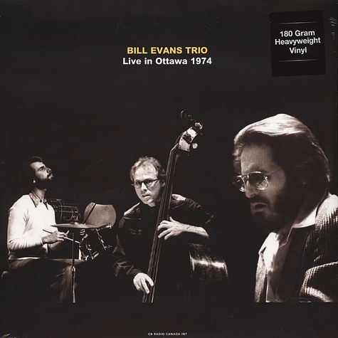 Bill Evans Trio - Live In Ottawa, CB Radio Canada Int, 1974 180g Vinyl Edition