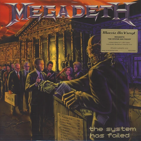 Megadeth - The System Has Failed Orange Vinyl Edition