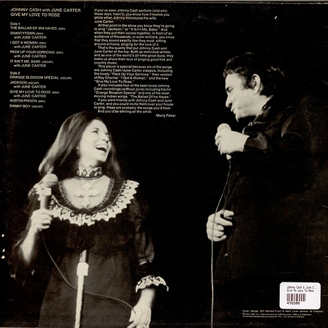 Johnny Cash & June Carter Cash - Give My Love To Rose