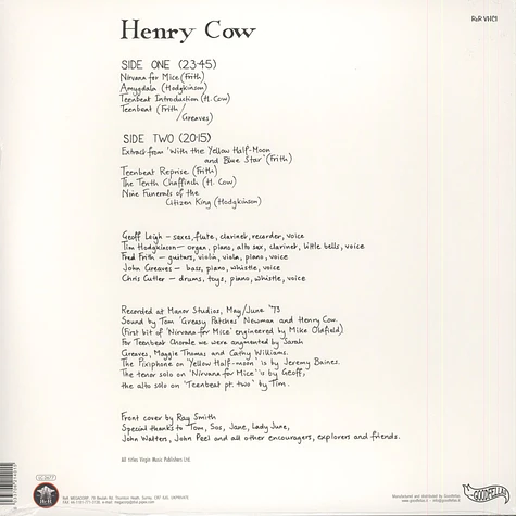 Henry Cow - Leg End