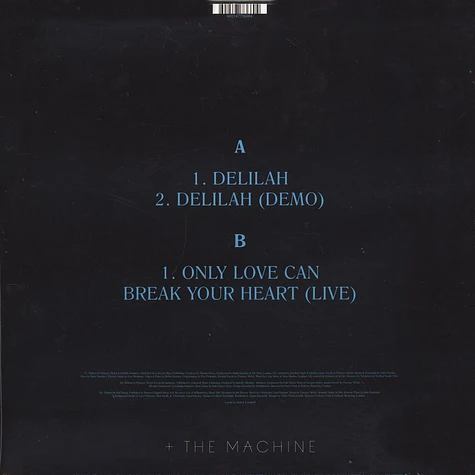 Florence + The Machine - Delilah / Only Love Can Break Your Heart