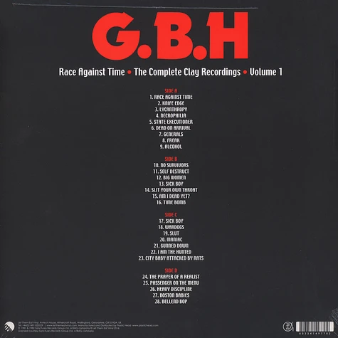 G.B.H. - Race Against Time - The Complete Clay Recordings Volume 1