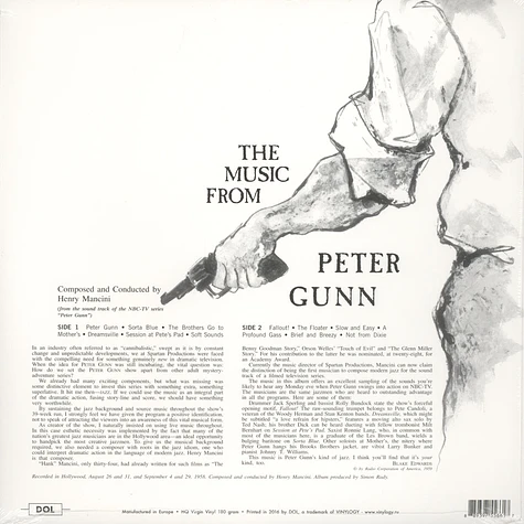 Henry Mancini - OST Music From Peter Gunn Orange Vinyl Edition