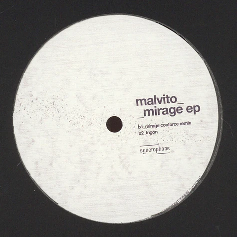 Malvito - Mirage EP Conforce Rmx