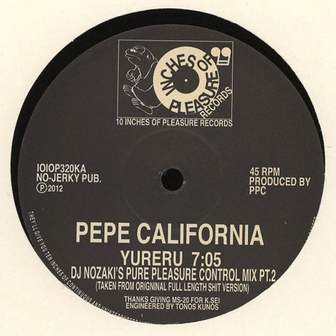 Pepe California - Yureru DJ Nozaki's Pure Pleasure Control Mix Pt.1 & 2