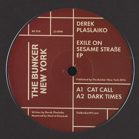 Derek Plaslaiko - Exile On Sesame Strasse EP