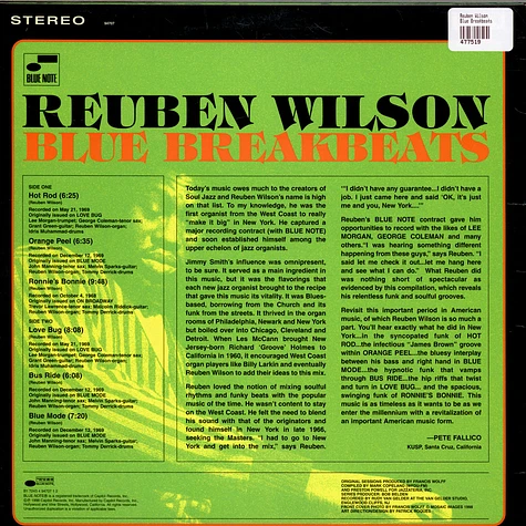 Reuben Wilson - Blue Breakbeats