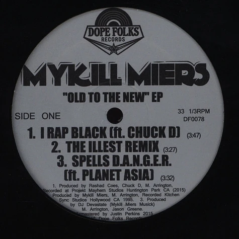 Mykill Miers - Old To The New EP