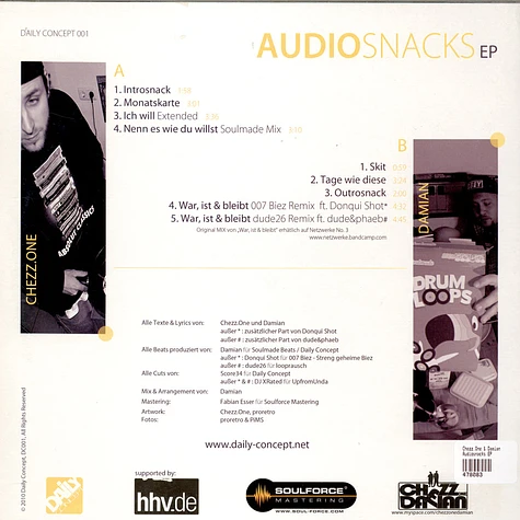 Chezz.One & Damian - Audiosnacks EP