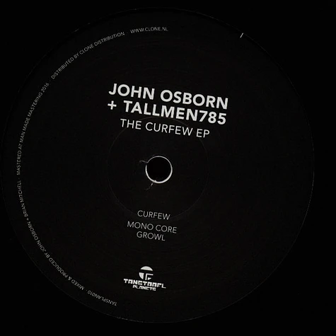 John Osborn & Tallmen785 - The Curfew EP
