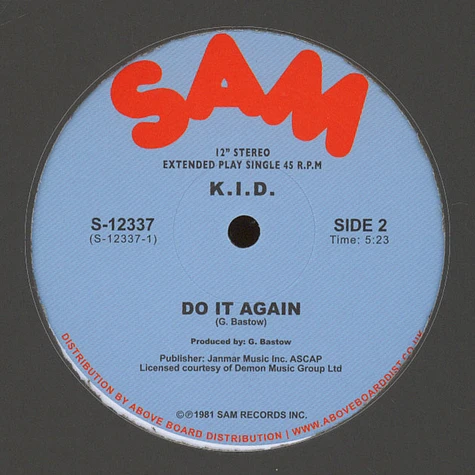 K.I.D. - Don't Stop / Do It Again