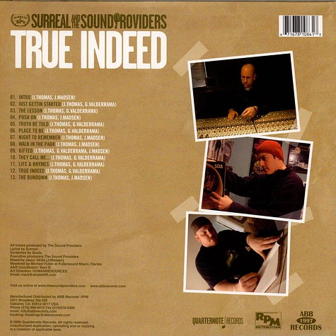 Surreal & Sound Providers - True Indeed