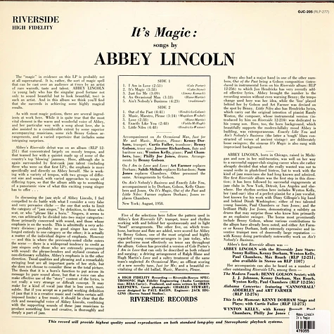 Abbey Lincoln - It's Magic