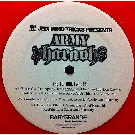 Jedi Mind Tricks Presents Army Of The Pharaohs - The Torture Papers