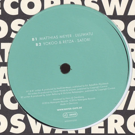 Matthias Meyer / YokoO & Retza / Gorje Hewek & Izhevski - Watergate 20 EP