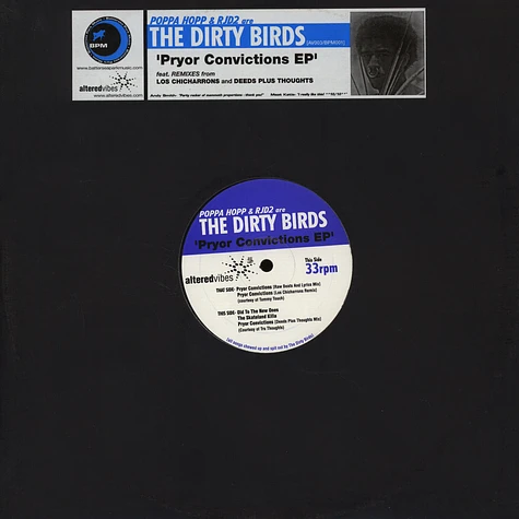 Dirty Birds, The (RJD2 & Poppa Hopp) - Pryor Convictions EP