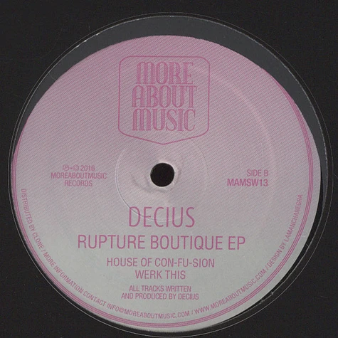 Decius - Rupture Boutique EP