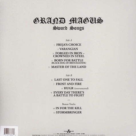 Grand Magus - Sword Songs White Vinyl Edition