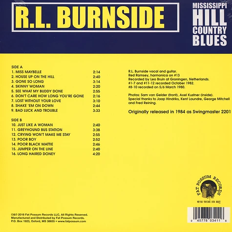 R.L. Burnside - Mississippi Hill Country Blues