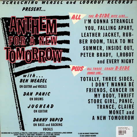 Screeching Weasel - Anthem For A New Tomorrow