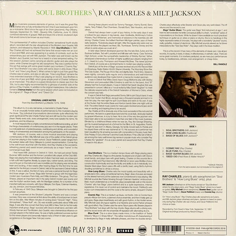 Ray Charles & Milt Jackson - Soul Brothers