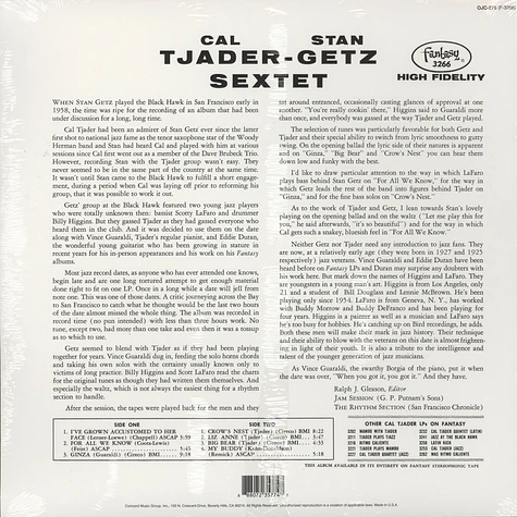 Cal Tjader & Stan Getz Sextet - Cal Tjader & Stan Getz Sextet