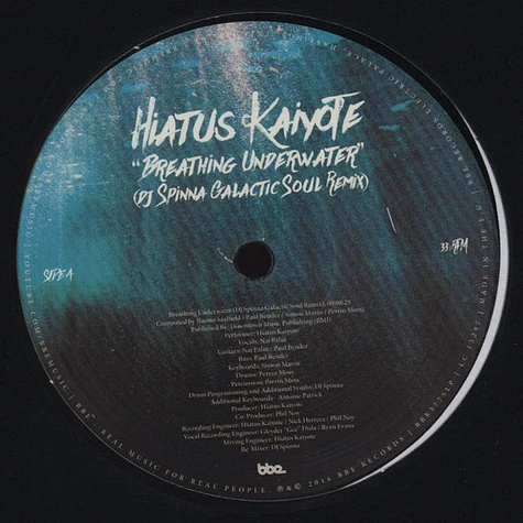 Hiatus Kaiyote - Breathing Underwater DJ Spinna Galactic Soul Remix