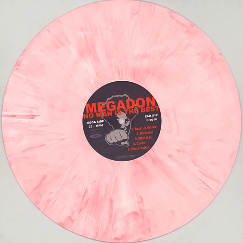 Megadon - No Man Is The Best Dark Red White Vinyl Edition