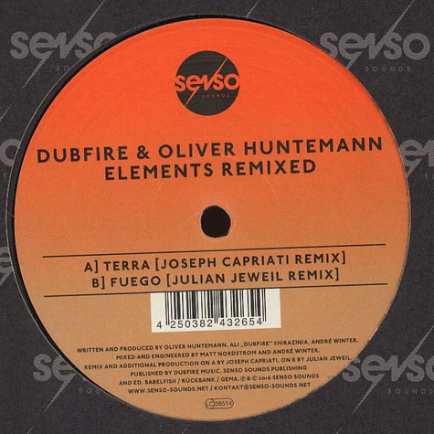 Dubfire & Oliver Huntemann - Elemts Remixes