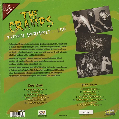 The Cramps - Teenage Werewolf... Live Colored Vinyl Edition