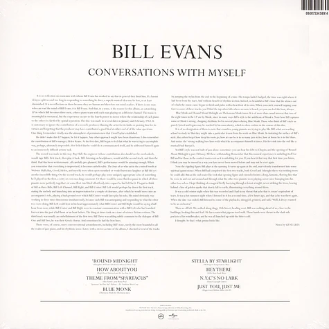 Bill Evans - Conversations With Myself