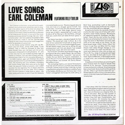 Earl Coleman - Love Songs