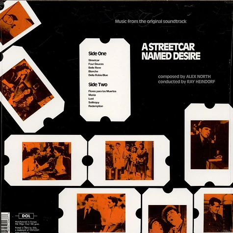 Alex North - OST A Streetcar Named Desire Clear Vinyl Edition