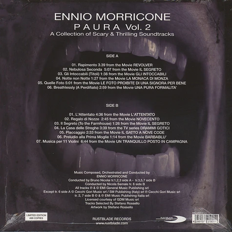 Ennio Morricone - Paura Volume 2