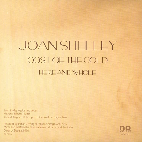 Joan Shelley - Cost Of The Cold / Here And Whole