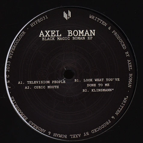 Axel Boman - Black Magic Boman EP
