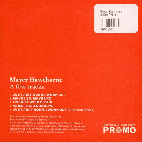 Mayer Hawthorne - A Few Tracks